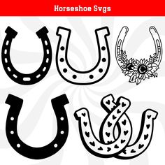 horse shoe and horseshoes svg files