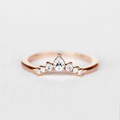 Wedding Ring Stack Ideas, Ring Stack Ideas, Wedding Ring Stack, Shark Teeth Jewelry, Diamond Cuff Ring, Brilliant Cut Diamond Ring, Gold Rings Simple, Diamond Stacking Rings, Gold Ring Stack