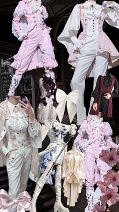 Cupid Inspired Outfits Male, Victorian Fashion Male, Ouji Fashion Male, Male Fantasy Clothing, Victorian Male, Victorian Outfits, Magical Girl Outfit