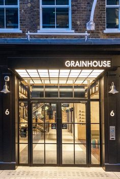 Steel framed windows and doors to Grainhouse award winning office renovation. Glass Atrium, Aluminum Fabrication, Partition Door, Fire Rated Doors, Winning London, Office Renovation, Victorian Buildings, London Office, Glass Installation