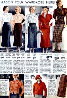 Womens 1930s Fashion, 1930s Fashion Catalog, 1930s Business Woman, 1940s Ladies Fashion, 1930 Winter Fashion, 1932 Fashion Women, 1930 Fashion Women Casual, 1930 Fashion Women Dresses, 1933 Fashion Women