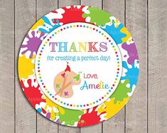 a colorful thank card with the words thanks for creating a perfect day and love america