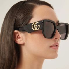 Brand: Gucci Model:Gucci Gg0956s 003 54-19-145 Condition: New Gender: Women’s Age Group: Adult Color: 003 Frame Color: Black Frame Material: Acetate, Plastic Lens Color: Black Lens Socket: 54 Mm Bridge Width: 19 Mm Temple Length: 145 Mm Polarized: No Made In Italy Item Includes: - Authentic Sunglasses - Certificate Of Authentic - Authentic Case, Bag - Cleaning Cloth We Guarantee That All Our Items Are 100% Authentic And Brand New. Gucci Sunglasses Women, Model Gucci, Sunglasses Gucci, Argyle Diamonds, Gucci Women, Sunglasses Women Oversized, Gucci Marmont, Gucci Model, Gucci Eyewear