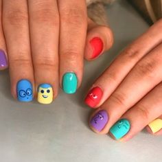 Inside Out Nails, Africa Nails, Funny Nails, Belle Nails, Juliana Nails, Mickey Nails, Christmas Summer