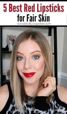 Red Lipstick Fair Skin, Red Lipstick Swatches, Best High End Makeup, Red Lipstick Looks, Red Liquid Lipstick