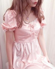 Pastel Pink Dress, Pastel Outfit, Aesthetic Outfit, Outfit Aesthetic, Girly Fashion, Mode Vintage, Up Girl, Kawaii Fashion