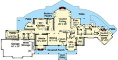 the floor plan for this luxury home