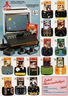 an advertisement for the nintendo game console with various games and accessories on it's front page