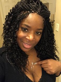 Medium Micro Braids With Curly Ends, Expression Hair Braids Hairstyles, Micro Braids Styles Curly, Curly Micro Braids Hairstyles, Expression Braids Hairstyles, Large Micro Braids, Micro Braids Styles With Human Hair, Wet And Wavy Micro Braids Styles, Medium Micro Braids