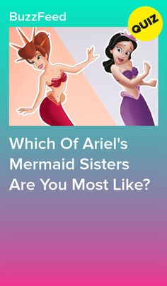 the cover for which of ariel's mermaid sisters are you most like? by buzzfeed