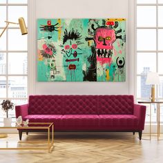 -This contemporary art is a popular choice for home decoration, adding elegance and personality to your wall art living room decor. -These neo expressionism art canvas wall art is printed on high-quality canvas, providing a durable and long-lasting option for home wall decor. -My modern abstract art canvas print comes in various sizes and styles, allowing homeowners to find the perfect piece for living room decor. -These framed canvas print extra large wall art is easy to hang, making them a con 5 Panel Wall Art, Canvas Wall Art Living Room, Neo Expressionism, Modern Abstract Art, Expressionism Art, Art Living Room, Wall Art Modern, Art Basel, Extra Large Wall Art