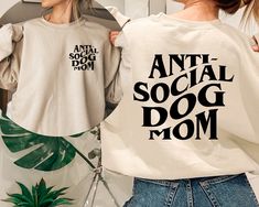 Anti-Social Dog Moms Club Sweatshirt and Hoodie Front and Back, Dog Mom Sweatshirt, Dog Mom, Gift for Her, Girlfriend Gift, Dog Hoodie ▬▬ HOW TO ORDER ▬▬ ◯ Please and look through all the photos. ◯ Pick your clothing size and clothing color from the drop-down menus. ◯ Fill in the personalization box as idicated if porvided. ◯ Click add to cart. ◯ More items to order? Hit the back button and repeat steps. You can add more than one item to the cart and purchase them in bulk. ◯ Once everything is i Hoodie Front And Back, Dog Mom Sweatshirt, Club Sweatshirts, Moms Club, Mom Sweatshirt, Dog Hoodie, Girlfriend Gift, Anti Social, Mom Gift