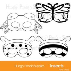 printable masks for kids to make them look like they're wearing butterfly wings