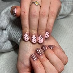 love the polka dots 🪷 Polka Dot Nails, Nail Inspo, Polka Dots, Nail Designs, Dots, Nails, Makeup, Quick Saves, Make Up