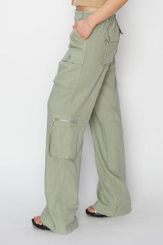 High rise straight cargo pants in sage-NEW – JanieLanie Green Straight Leg Parachute Pants For Spring, Trendy Green Straight Leg Cargo Jeans, Spring Khaki Cargo Jeans With Multiple Pockets, Trendy High-waisted Khaki Cargo Jeans, Trendy Green Full-length Cargo Pants, Green Fall Cargo Jeans Full Length, Green Cargo Jeans For Fall, Full-length Spring Cargo Pants, Spring Cargo Style Parachute Pants