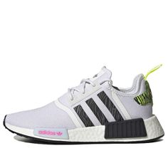 Item: Adidas Nmd_r1 Ie9624 Size: Multiple Women's U.S Sizes Available Condition: New With Box *Some Boxes May Be Missing Lids Or Have Damage. See Variations. 100% Authentic Casual Running Shoes With Reflective Details For Jogging, Casual Jogging Running Shoes With Reflective Details, Adidas Sporty Sneakers With Reflective Details, Gray Boost Midsole Sneakers For Sportswear, Gray Sportswear Sneakers With Boost Midsole, White Functional Adidas Sneakers, Synthetic Running Shoes With Reflective Details For Sports, White Cushioned Sneakers For Sports Season, Streetwear Running Shoes With Reflective Details And Round Toe