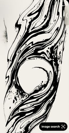 an abstract black and white drawing of a woman's face