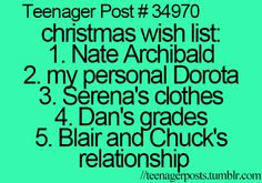 a green poster with the words teenage post 3470 christmas wish list