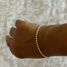 Dainty Adjustable Sterling Silver Bracelet. Adjust Up To 9 Inch Wrist. Silver Adjustable Wristband, Adjustable Silver Wristband, White Wristband For Everyday Use, Dainty Jubilee Bracelet, White Jubilee Stretch Bracelet, Everyday Round Stretch Bracelet, Ball Bracelet, Sterling Silver Bracelet, Womens Jewelry Bracelets