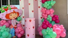 Strawberry Shortcake Party Decoration Strawberry Shortcake Balloon Garland, Strawberry Shortcake Decor, Vintage Strawberry Shortcake Party, Strawberry Shortcake Candy Bags, Strawberry Shortcake Party Supplies, 1st Birthday