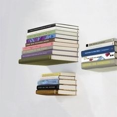 several books are stacked on top of each other