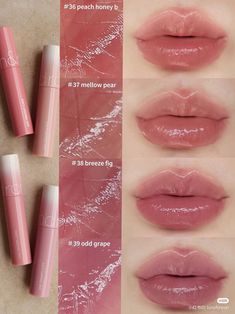 #makeup #lipstick #lipgloss #lips #lipshades #lipcolor #romand #pretty Romand Lip Tint Swatch, Romand Lipstick, Lipgloss Lips, Makeup Accesories, Makeup Shades, Makeup Package, Pinterest Makeup, A Piece Of Cake