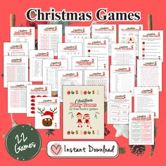 christmas games for kids and adults to play in the holiday season, including santa's help