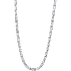 Sofer Jewelry - Flexible Diamond Necklace in 18K White Gold Luxury Diamond Cut Chain Necklace For Wedding, Luxury Wedding Chain Necklace With Diamond Cut, Formal Diamond Cut Chain Necklace, Formal Round Cubic Zirconia Chain Necklace, Formal Diamond Cut Cubic Zirconia Chain Necklace, Round Cubic Zirconia Chain Necklace For Formal Occasions, Formal Brilliant Cut Fine Jewelry Chain Necklace, Formal Brilliant Cut Chain Necklace, Dazzling Cubic Zirconia Chain Necklace For Formal Events