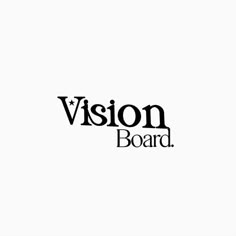 the vision board logo on a white background