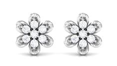 Product Details Illuminate your grace with these Flower Stud Earrings, combining the beauty of nature with a classic sparkle. Both earrings showcase intricately designed petals adorned with dazzling Diamonds, exuding a captivating allure that elevates any attire. Secured with Screw Back Closure, these Diamond Stud Earrings provide a gentle yet stunning expression, perfect for everyday use and important events. Embrace the captivating charm of these Floral Earrings and allow your inner beauty to White Diamond Flower Earrings For Anniversary, Classic Diamond Flower Cluster Earrings, Classic Diamond Cluster Earrings With Flower Shape, Diamond Flower Earrings For Wedding, White Flower-shaped Diamond Cluster Earrings, White Classic Flower Earrings For Anniversary, Formal White Flower-shaped Diamond Earrings, Diamond Flower Earrings With Brilliant Cut, Fine Jewelry White Diamond Flower Earrings