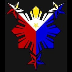 an image of the philippines flag with stars