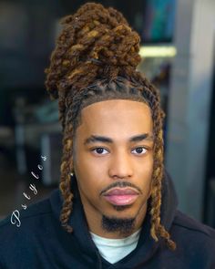 DMV Pro. Loctician Pstyles (@pstyles3) posted on Instagram: “Retwist, styles, cut and color by @pstyles3.NZURI CULTURE LOC Products by @pstyles3. That good loc gel (back in stock) using the loc…” • Dec 22, 2021 at 2:02pm UTC Loc Man Bun, Men Locs Hairstyles Black Man Wedding, Loc Styles Men Long, Men Updo Hairstyles, Men Loc Styles For Wedding, Loc Hairstyles Men Long, Dread Hairstyles For Men Color, Loc Updo For Men, Locs Ponytail Styles Men