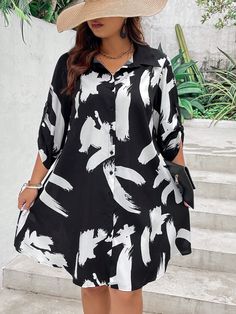 Shirt Dress Styles Casual, Chiffon Fashion Dress, Elegante Dress Classy, Casual Chic Dress Classy, Shirt Gown Styles, Short Gown Designs, Chiffon Dress Styles, Cute Outfits From Shein