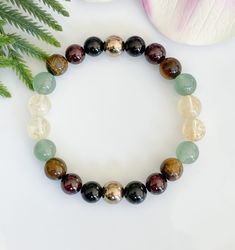 Wealth and Abundance Gemstone bracelet Money Magnet Bracelet, Gemstone Bracelets Ideas Trendy, Crystal Bracelet Ideas, Abundance Bracelet, Wealth Bracelet, Crystals For Wealth, Magnet Bracelet, Shambala Bracelet, Money And Wealth