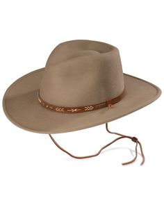 Stetson Santa Fe Crushable Wool Felt Hat, Mushroom Brown Leather Hat, Justin Boots Womens, Hat Western, Twisted X Boots, Felt Cowboy Hats, Women's Circle, Stetson Hat, Chapeau Cowboy, Outdoor Hats