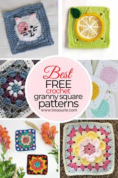 the best free crochet granny's square patterns for beginners to make