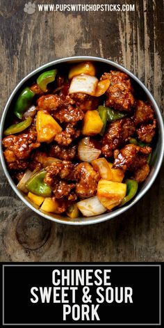 chinese sweet and sour pork in a bowl