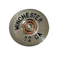 Load image into Gallery viewer, Winchester 12 Gauge Shotgun Shell Slices 12GA Silver And Black Lettering | Qty 5 | FREE SHIPPING