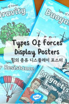 Display this useful set of beautifully illustrated posters in your classroom to help your KS2 class to understand the different types of forces. Types Of Forces, Display Posters, Interactive Experience, Poster Display