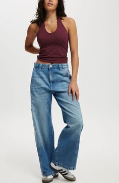 Super Baggy Jeans are worth knowing. A nod to the 90s cause we all know the 90s jeans are where it's at. A loose baggy fit made with rigid denim that holds shape, wear after wear. Relaxed mid rise Baggy fit Loose baggy leg Rigid Size down for higher rise and fitted waist Made with 30% recycled cotton Learn more https://cottonon.com/AU/doing good/news/better denim journey.html Wash separately before use Dark colours may transfer to light surfaces Wash with like colours inside out Cold gentle mach Super Baggy Jeans, 2025 Wardrobe, Casual Denim Shirt, Size 16 Women, Baggy Jean, Size 12 Women, 90s Jeans, All Jeans, Long Sleeve And Shorts