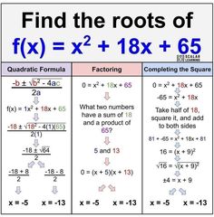 worksheet for finding and dividing the roots of two or more numbers in standard form