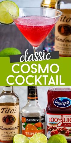 A Classic Cosmopolitan Recipe is a cranberry martini that's such an easy cocktail to make with just 4 ingredients! This is the perfect cosmo cocktail recipe! How To Make Cosmopolitan Cocktail, How To Make A Cosmopolitan Drink, Best Cosmopolitan Drink Recipe, Shaken Cocktail Recipes, Luau Cocktails, Perfect Cosmopolitan Recipe, Easy Martini Recipes, Classic Cosmopolitan Recipe, Cranberry Cosmopolitan