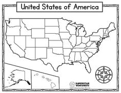 the united states of america map