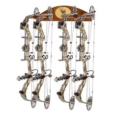 an image of a bow rack with many arrows