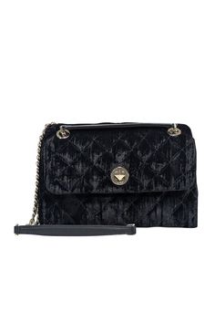 Current Boutique-Kate Spade - Black Velvet Quilted Crossbody Bag Elegant Quilted Party Bag, Elegant Quilted Evening Bags, Luxury Quilted Party Bag, Black Quilted Evening Bag, Chic Evening Velvet Bag, Chic Quilted Evening Bag, Chic Velvet Evening Bag, Elegant Black Velvet Bag, Elegant Black Velvet Bags