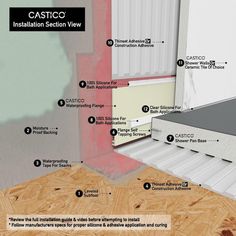 an image of the inside of a house with instructions on how to install and install