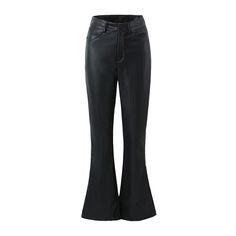 Style: Sexy Fit: Slim Fabric: Faux Leather Pattern: Solid Element: Split,Zipper Rise: High Rise Product Type: Leather & Faux Leather,Skinny,Flared Pant Length: Full Main Composition: Polyester Season: Seasonless Winter Faux Leather Bottoms With Zipper Closure, High-waisted Faux Leather Pants With Zipper Closure, High-waisted Faux Leather Pants With Zipper, Trendy Faux Leather Flare Bottoms, Faux Leather Pants With Zipper Closure, Trendy Flare Faux Leather Bottoms, Trendy Flared Faux Leather Bottoms, Winter Faux Leather Pants With Zipper Closure, Edgy Faux Leather Bottoms With Zip Fly