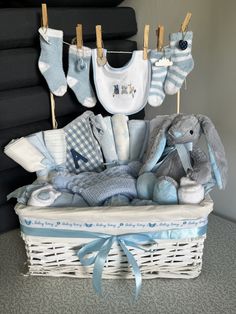 Baby Boy Gifts Basket, Baby Boy Hamper Ideas, Baby Basket Gift Ideas Boy, Baby Hampers Ideas Gift, Baby Shower Basket Gift Ideas Boy, Boy Gift Basket Ideas, Newborn Present Ideas, Baby Boy Gift Basket Ideas, Baby Hamper Ideas