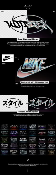 an advertisement for nike's new brand, which has been designed to look like the company