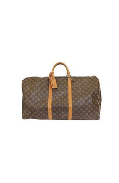 Louis Vuitton Keepall 55 Monogram Bag | Tokyo Roses Vintage Luxury Monogram Canvas Duffle Bag, Pre-owned Brown Monogram Canvas Bag, Designer Monogram Canvas Duffle Bag, Luxury Monogram Canvas Duffle Bag For Travel, Monogram Canvas Rectangular Duffle Bag, Rectangular Monogram Canvas Duffle Bag For Everyday, Rectangular Monogram Canvas Duffle Bag, Vintage Travel Bag In Signature Coated Canvas, Designer Brown Duffle Bag With Large Capacity